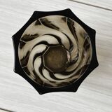 Smoked swirl vase.