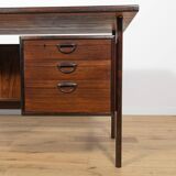 Mid-Century Freestanding Rosewood Desk by Kai Kristiansen for Feldballes Møbelfabrik, 1960s