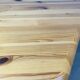 Table basse en pin massif forme organique, années 80