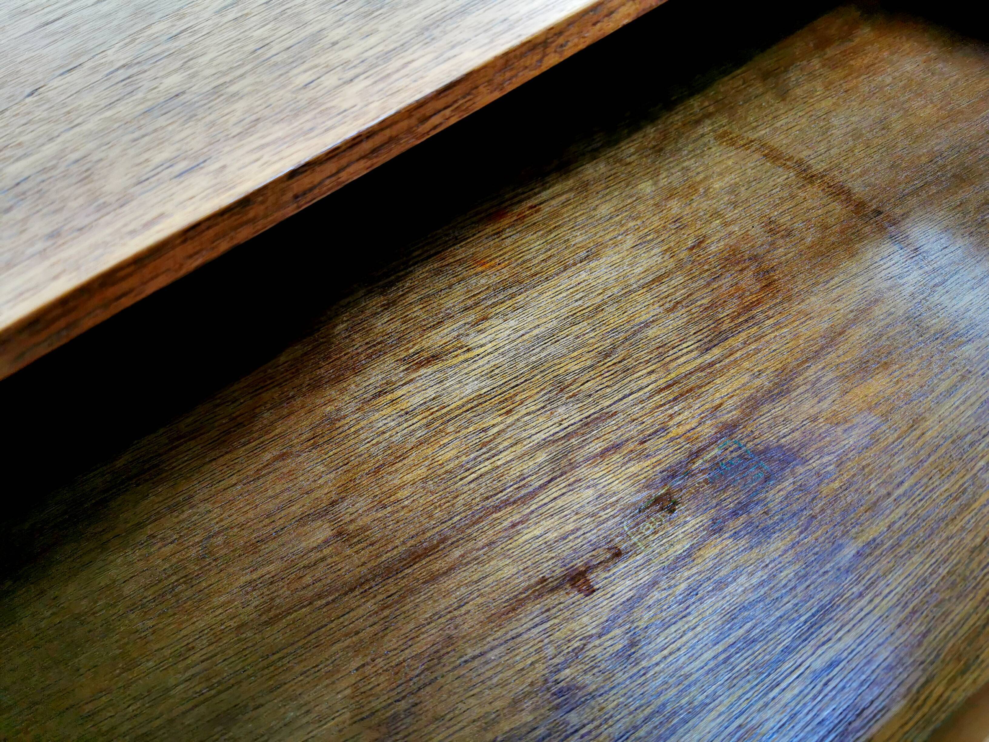 British teak writing desk Frank Guille for Austinsuite