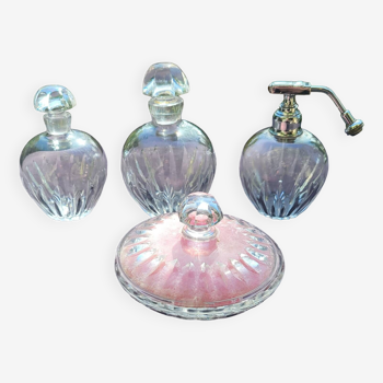 Baccarat crystal toilet set