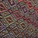 Vintage Turkish Oushak Rug Handwoven 141x356 cm