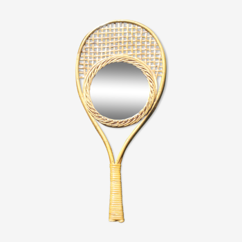 Miroir raquette de tennis 27x60cm