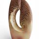 Vase en céramique sculptural du milieu du siècle par Roberto Rigon pour Bertoncello, Italie, années 1960.