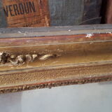 Beautiful old fireplace gilded mirror patina of time 95x152cm