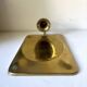 Vintage Scandinavian Brass Wall Candle holder Sconce height 28 cm