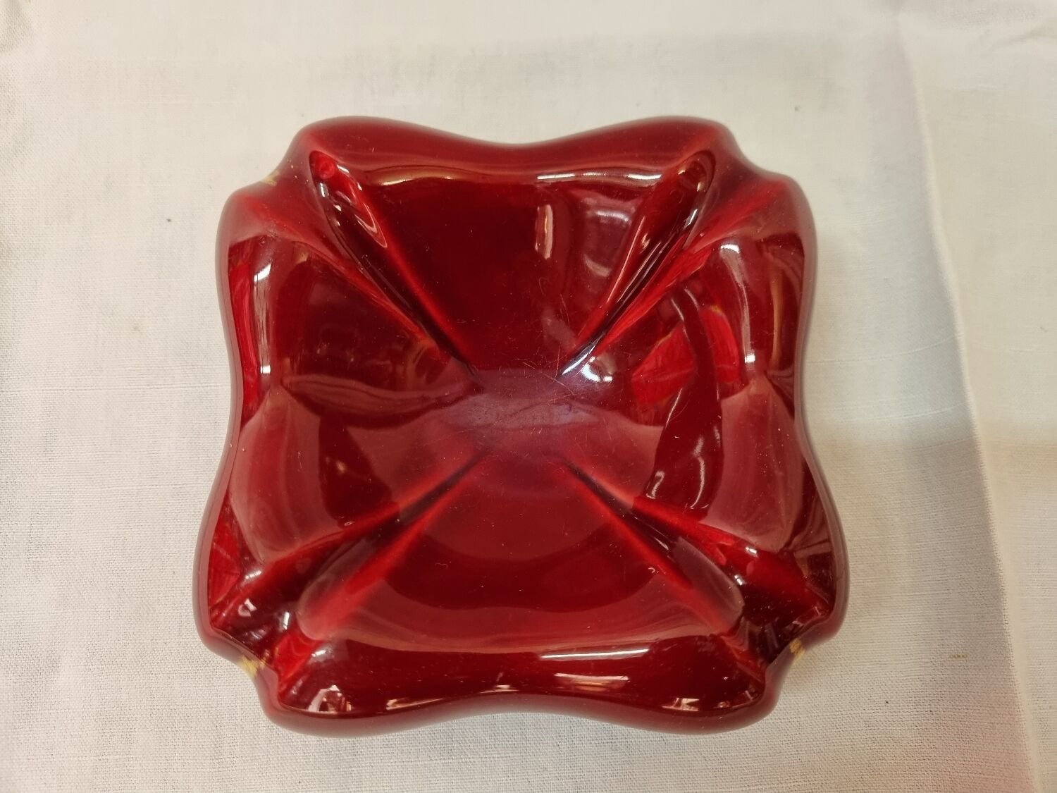 St Clément earthenware ashtray from 1950