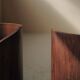 Set of 4 Art Deco armchairs in rosewood veneer, circa 1930.