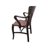 Antique English Mahogany Desk Chair, early 1900s