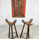 Tripod vintage brutalist spanish barstools