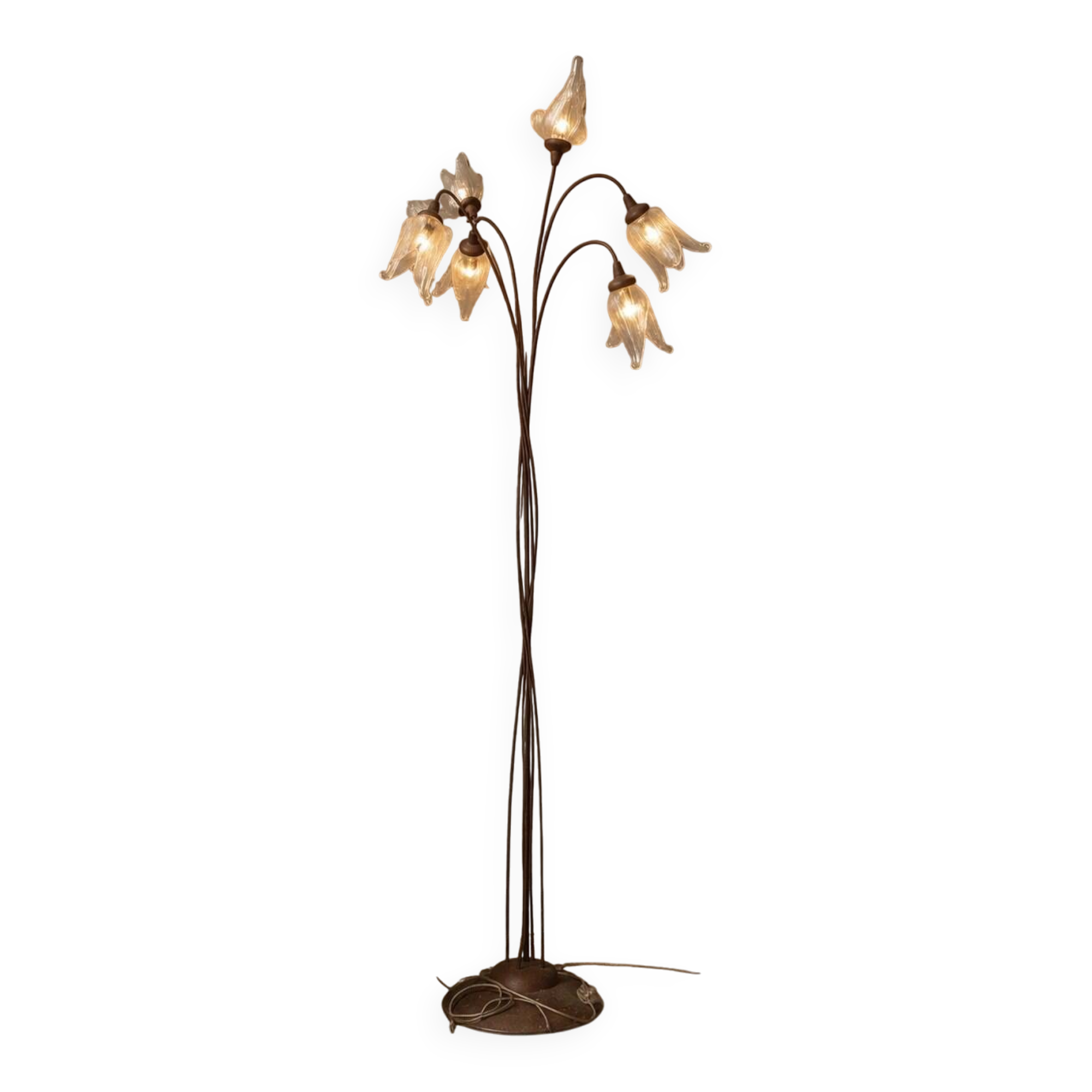 Murano Glass Six-Light Floor Lamp, 1970-1980s