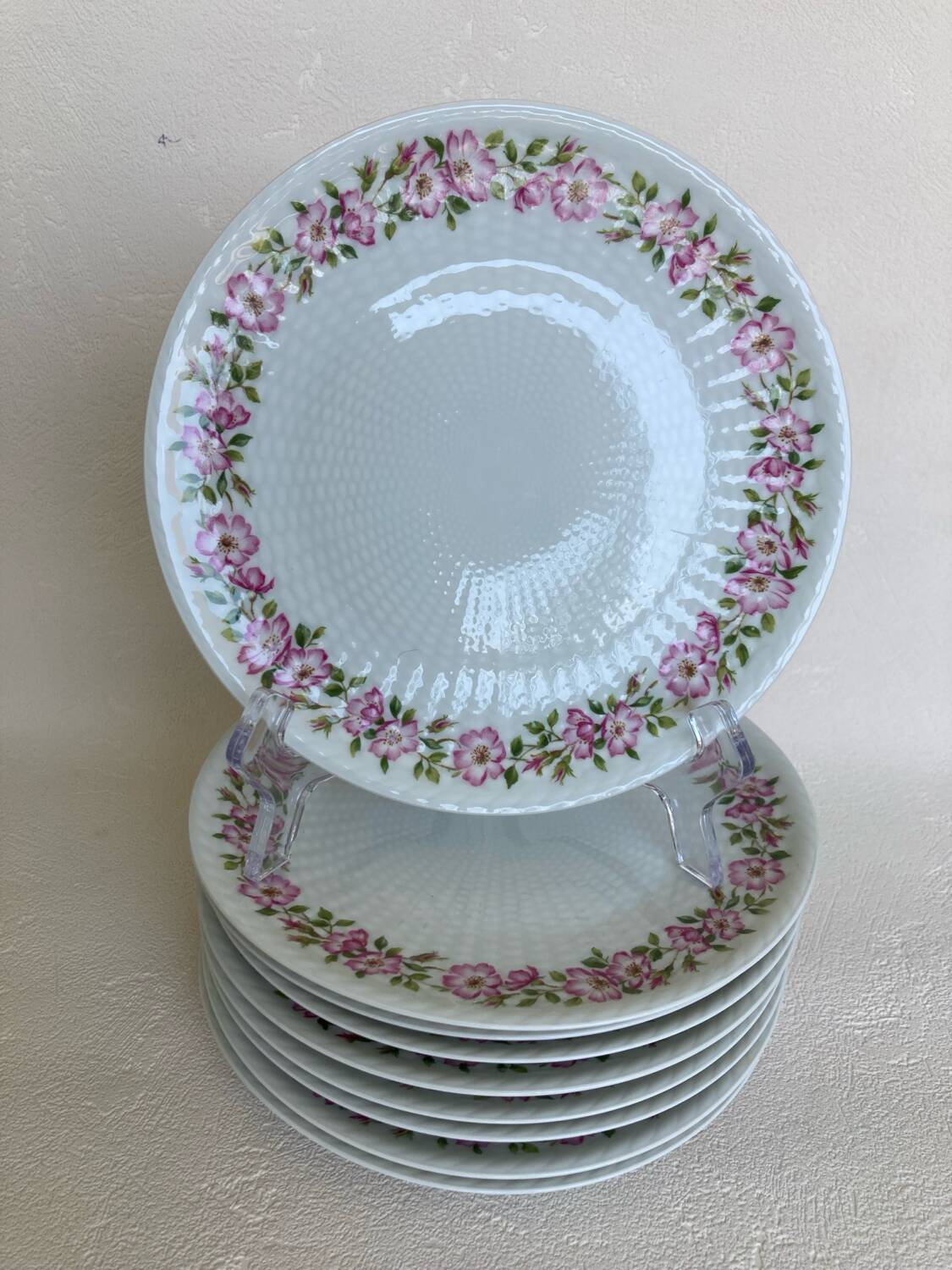 Charles Field Haviland Rosehip Dessert Plates