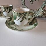 2 longwy art nouveau cups