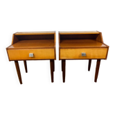 Paire de chevets scandinave des années 60