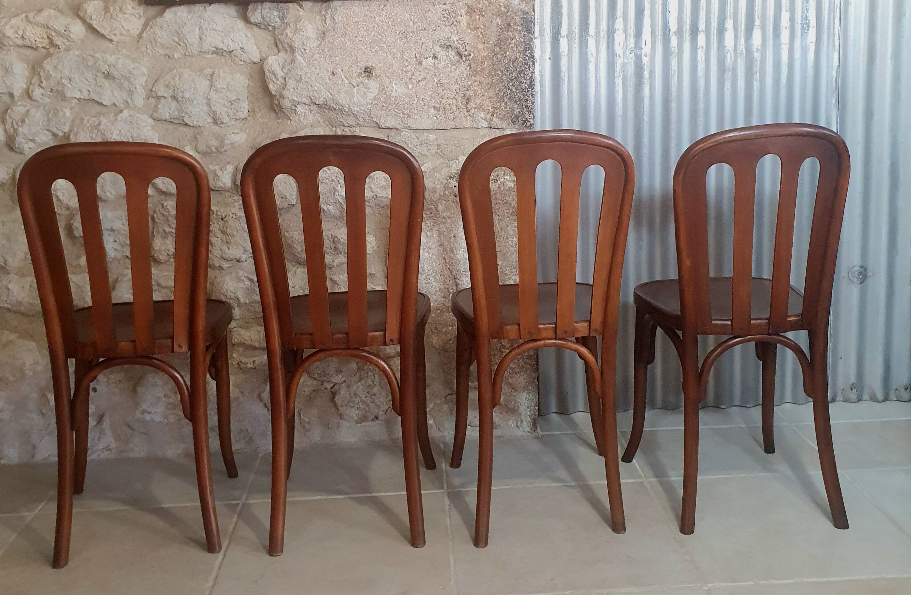 Lot de 4 chaises Bistrot Fischel