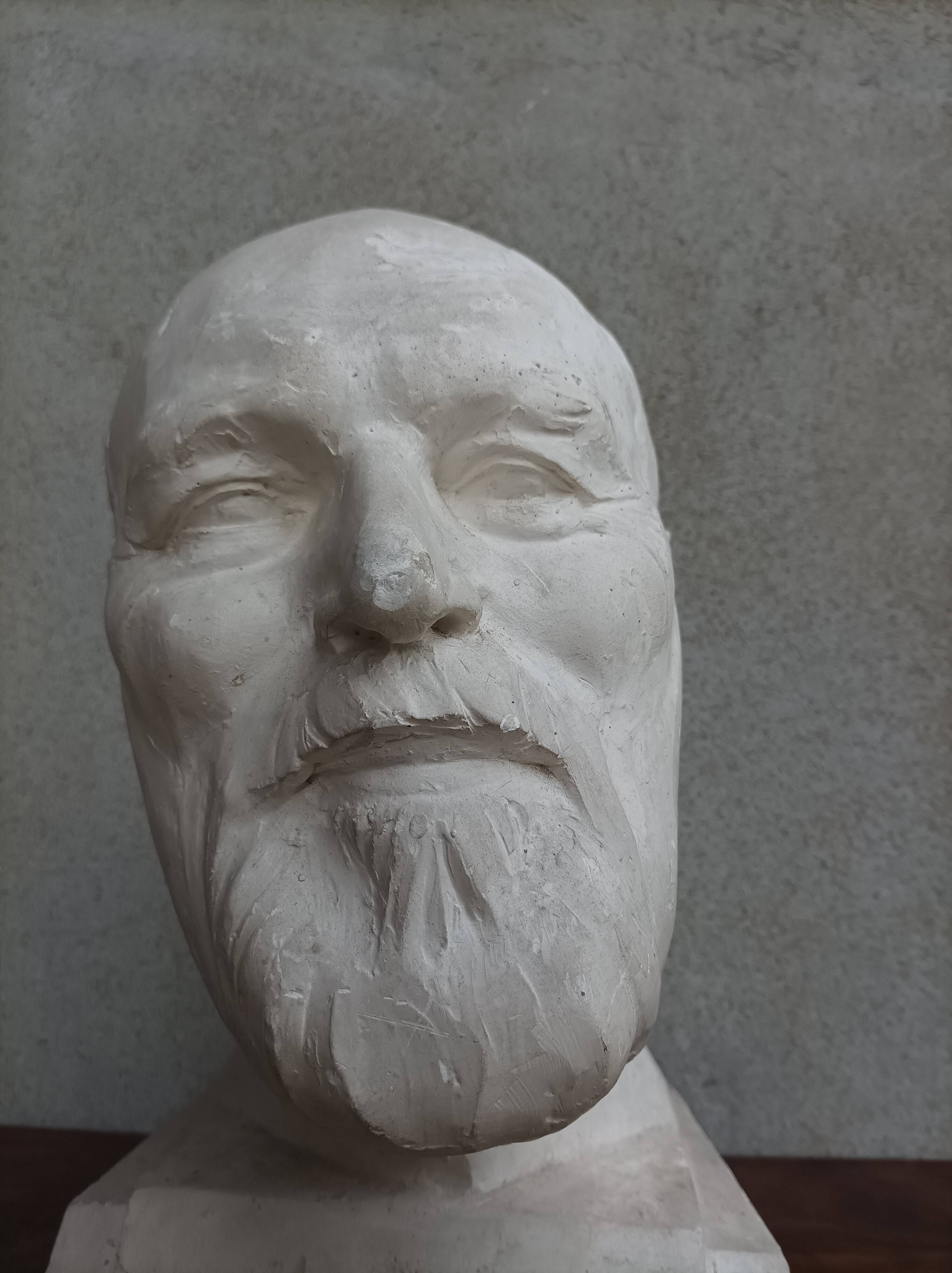 Pascal Boureille (1909-1999) Bust sculpted in plaster Male doctor