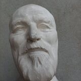Pascal Boureille (1909-1999) Bust sculpted in plaster Male doctor