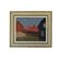 Vintage village landscape painting – Oil on canvas signed – 1960s-70s