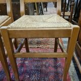 Lyre-shaped mulched chairs
