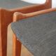 4 chaises vertes danoises estampillées