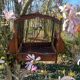 Cage à oiseaux ancienne en bois