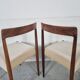 6 Scandinavian rosewood lubke chairs, 60s