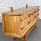 Vintage Oak Sideboard by Guillerme and Chambron for Your Home, 1960s