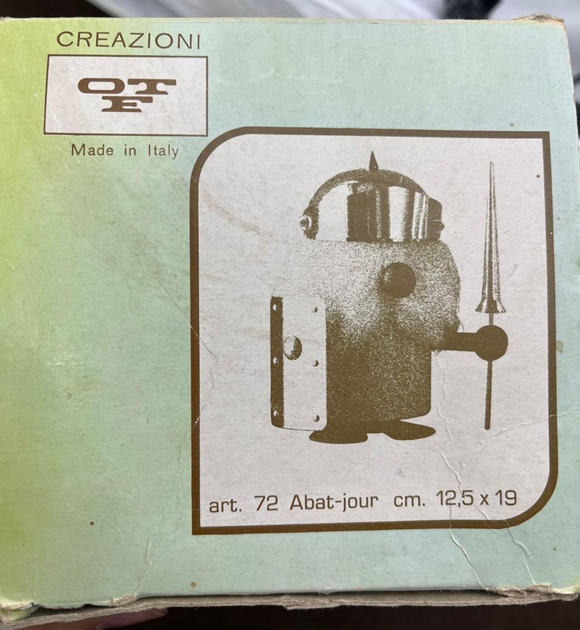 Rare Augustus lamp by Enea Ferrari for Oldtimer Ferrari Otf, 1960s