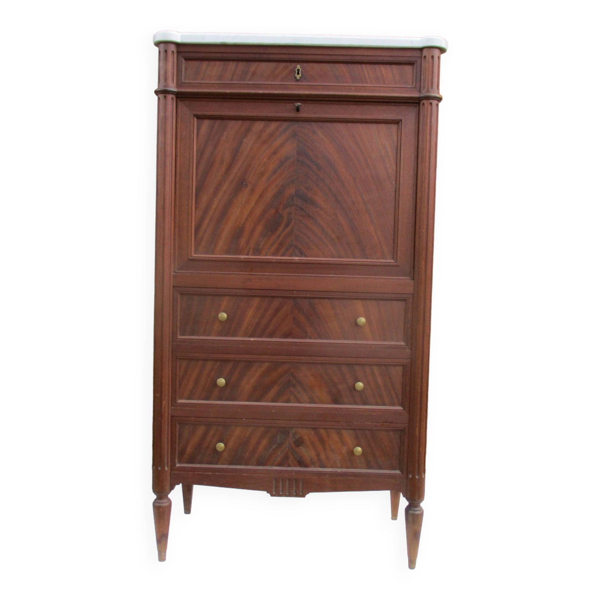 Louis XVI style secretary in mahogany, 19th century