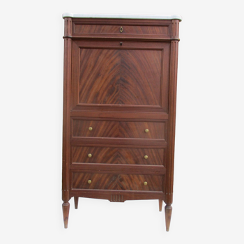 Louis XVI style secretary in mahogany, 19th century