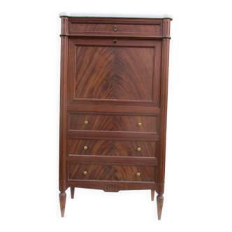 Louis XVI style secretary in mahogany, 19th century