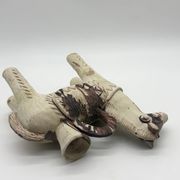 Ceramic candlestick horse, Sardinian, 1960s