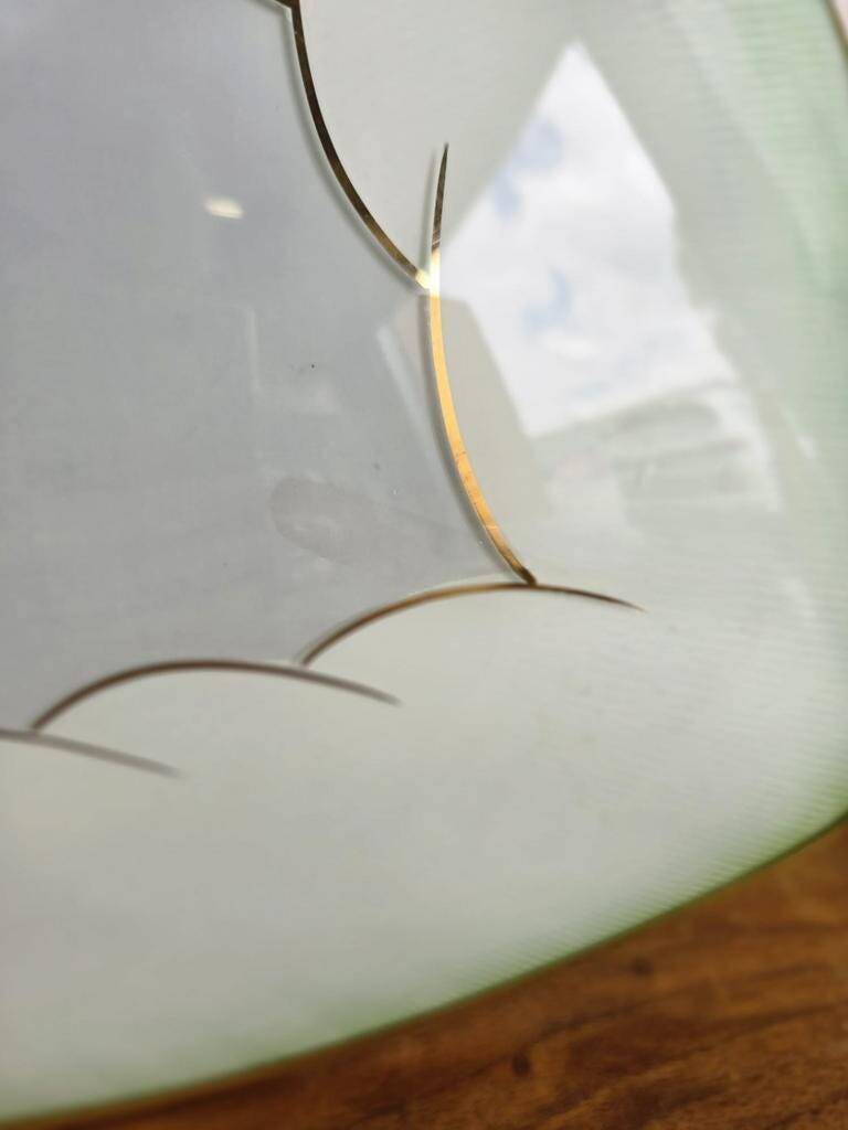 Vintage glass ceiling light / ceiling lamp