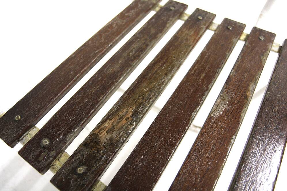 Set of 4 teak garden chairs, Sweden, 1960