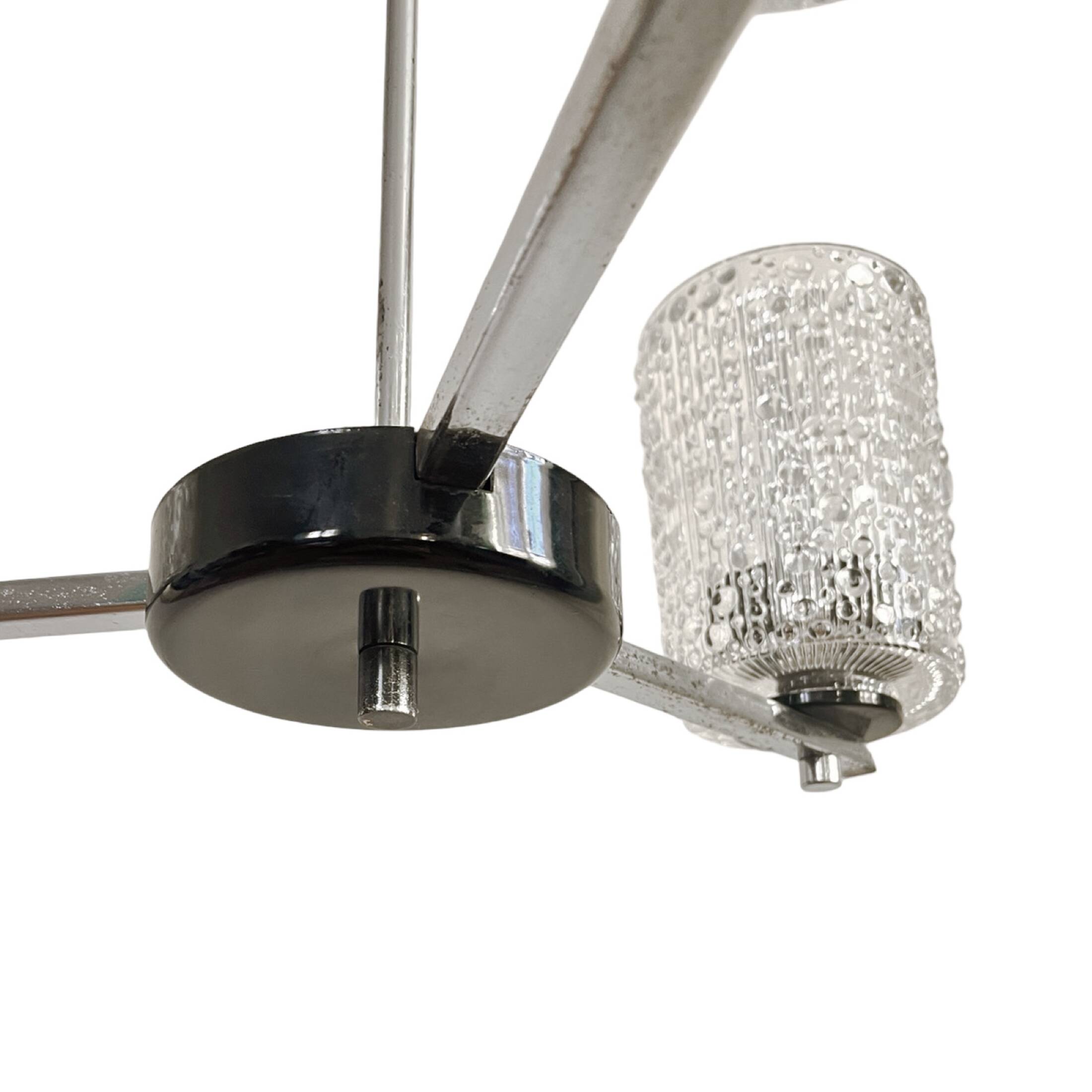 Chandelier, Lidokov type V167-1268, Czechoslovakia, 1970s