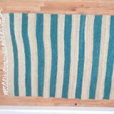 Double-sided kilim wool carpet fully handmade