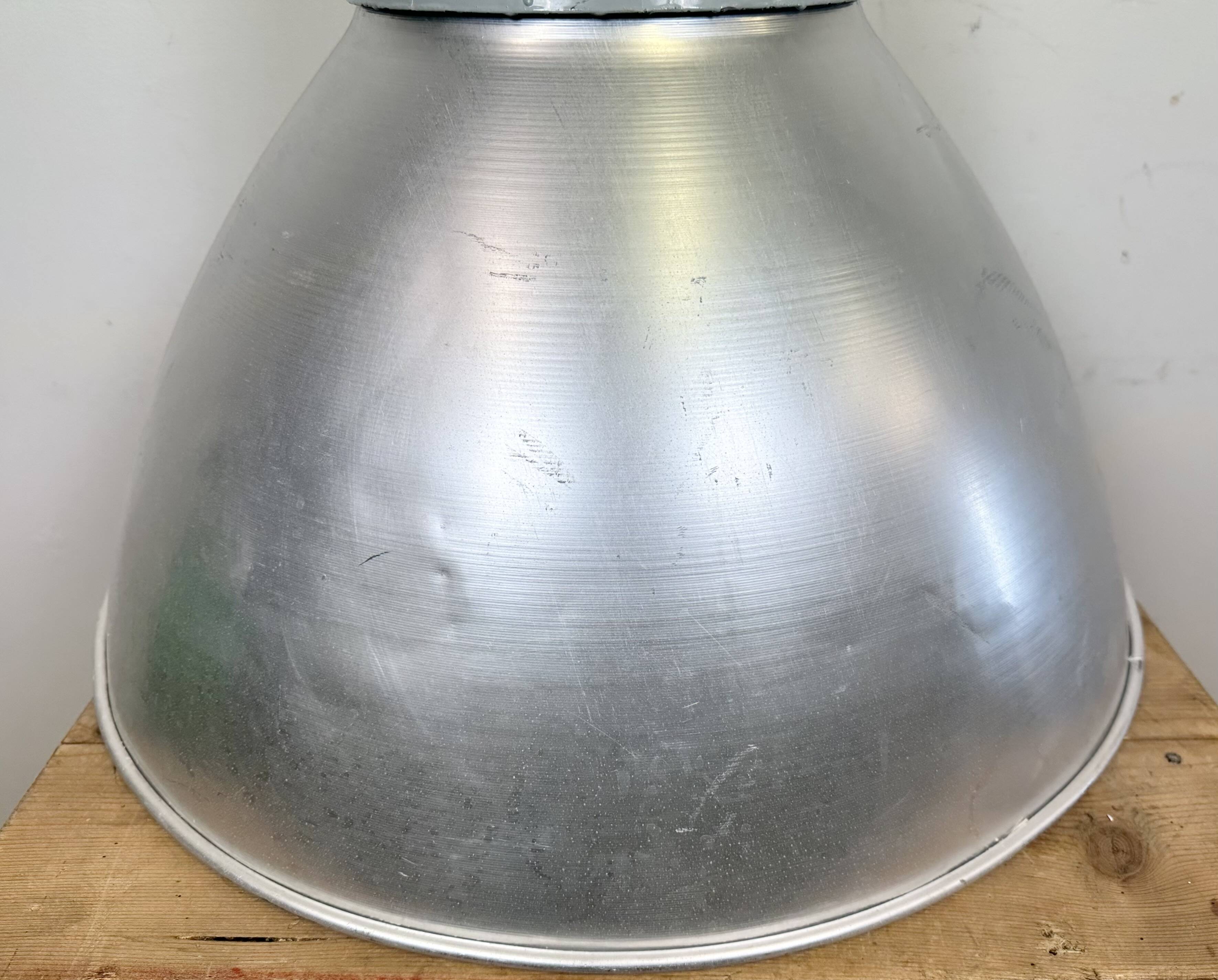 Large Industrial Aluminium Pendant Light from Elektrosvit, 1960s