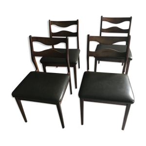 4 chaises de salle à - vert