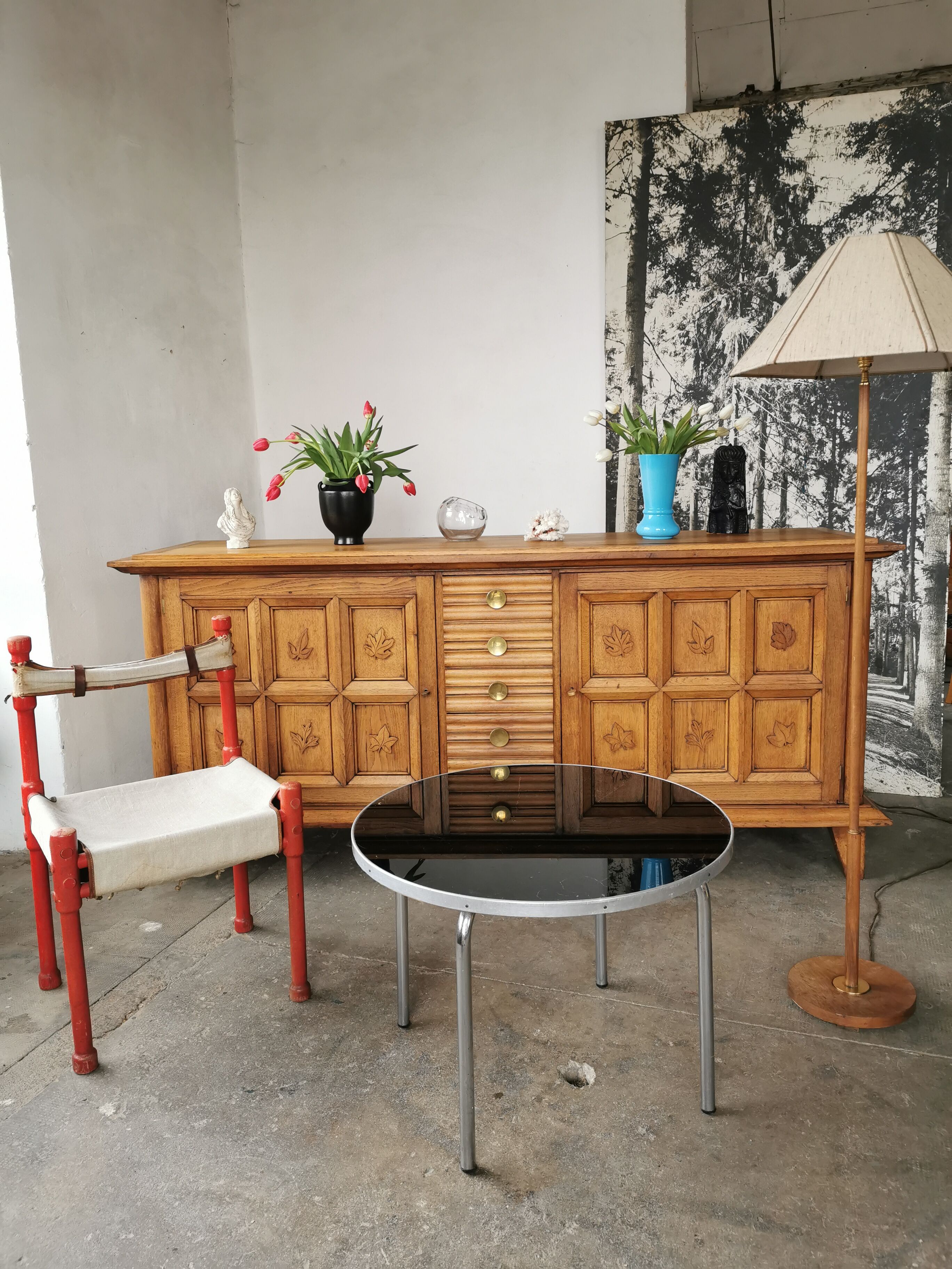 Solid oak sideboard from the 40s