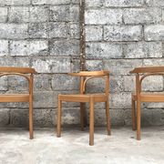 Series of 3 armchairs 1980