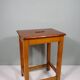 Vintage handmade workshop stool with handle, Belgium 1960