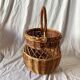 Panier en osier vintage