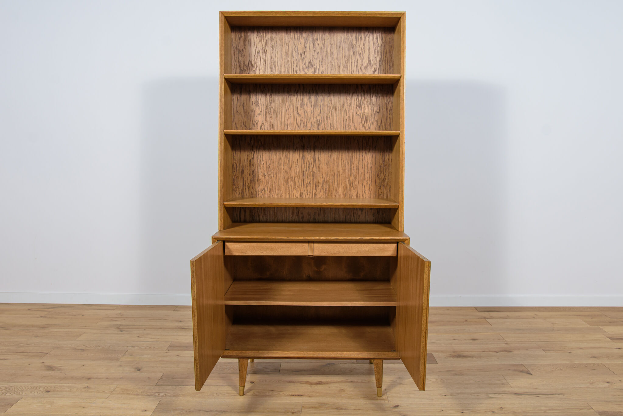 Mid-century swedish oak shelf, 1970s