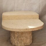Table basse ovale en pierre mactan beige Magnussen Ponte