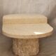 Table basse ovale en pierre mactan beige Magnussen Ponte