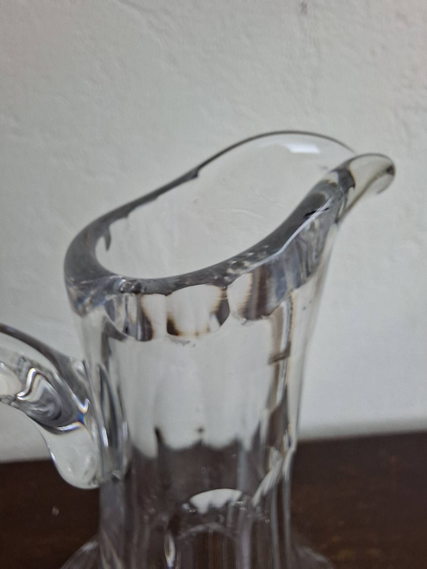 carafe aiguière  Estampillée Cristallerie De Lorrai