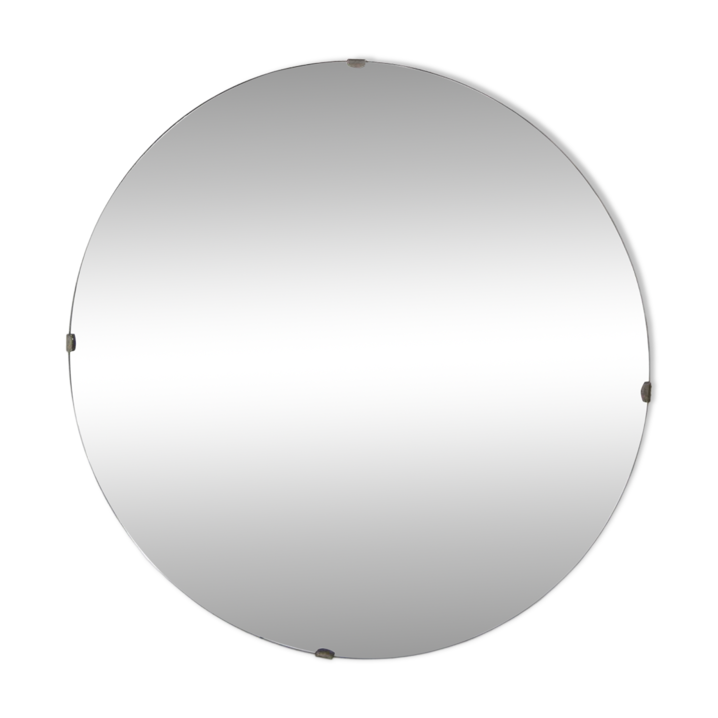 Scandinavian metal mirror, Swedish modern, Sweden, 1960, 70x70cm