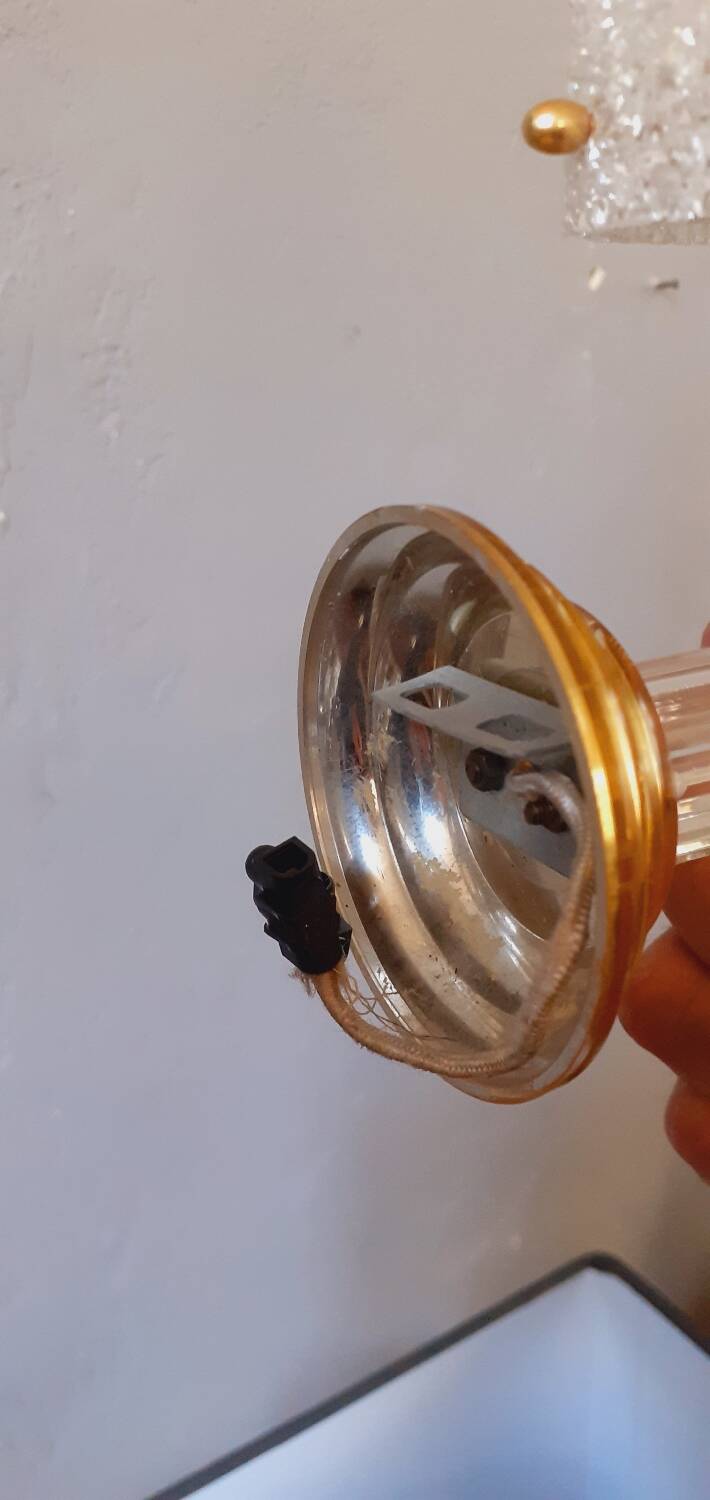 Vintage granite wall light from the 60s