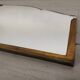 Brass art deco mirror