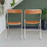 Set of vintage folding chairs
